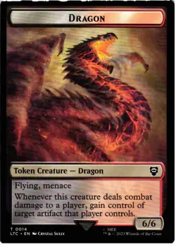 Wraith // Dragon Token 7 // 14 Commander: The Lord of the Rings NM MTG - Image 1