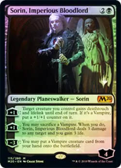 NM-Mint, English - 1 x Sorin, Imperious Bloodlord - Foil - Promo Pack MTG / Pro - Image 1