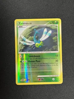 Yanma SH9 Platinum Supreme Victors Shiny Reverse Holo Ultra Rare Pokemon Card - Image 1
