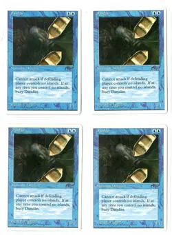 Magic the Gathering MTG Chronicles Dandan X 4 Playset NM Blue - Image 1