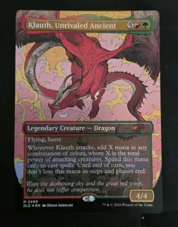 Klauth, Unrivaled Ancient 2499 Foil Secret Lair Whispers in Candlekeep D&D MTG - Image 1