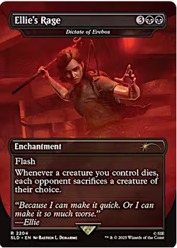 Mint/Near-Mint, English - 1 x MTG Dictate of Erebos - 2204 - Ellie's Rage - Non- - Image 1