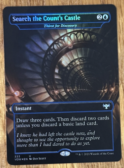 MTG Innistrad Crimson Vow, Search the Count's Castle (Dracula Series) - Foil - Image 1