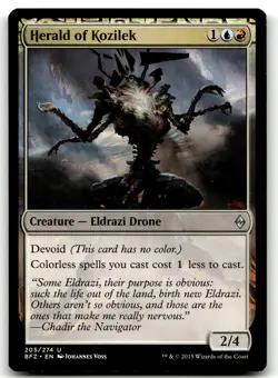 Herald of Kozilek 205 Magic The Gathering- Battle for Zendikar - Image 1