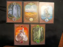 Comlete Set of basic lands from (UGL) Unglued Regular NM/LP conditions - Image 1