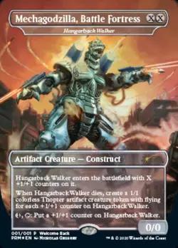 MTG Mechagodzilla, Battle Fortress - Hangarback Walker - Foil - Welcome Back Pro - Image 1