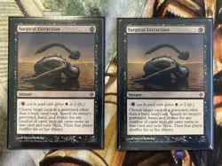 2x MTG Surgical Extraction New Phyrexia #74 Regular English Card - NM - Image 3