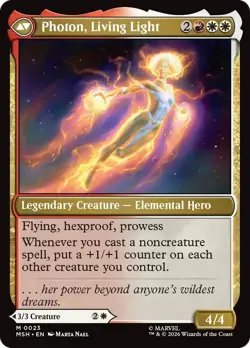Monica Rambeau Photon Living Light 23 Magic The Gathering Marvel Super Heroes NM - Image 2