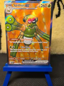 Pokemon TCG Spidops ex 223/198 SV01: Scarlet & Violet Base Set Full Art Holo - Image 1