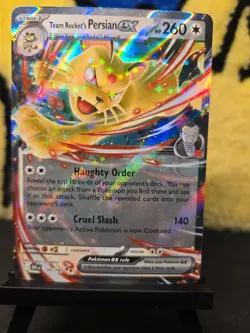 Pokemon TCG- Team Rocket's Persian EX DRI 150/182 Double Rare - Image 1