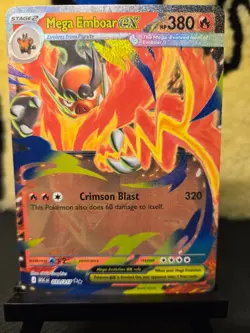 Pokemon TCG- Mega Emboar Ex Ascended Heroes 031/217 NM - Image 1