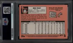 2018 Topps Heritage #275 Mike Trout Los Angeles Angels PSA 10 2307 - Image 2