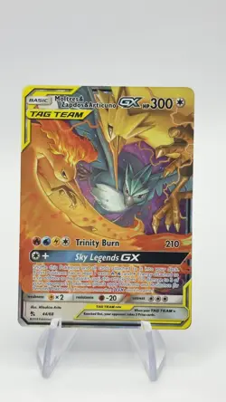 Pokemon Card - Moltres & Zapdos & Articuno GX Hidden Fates 44/68 Ultra Rare Holo - Image 1