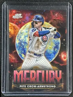 2025 Topps Cosmic Chrome Pete Crow-Armstrong #PPM-9 Planetary Pursuit Mercury - Image 1