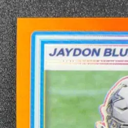 2025 Panini Donruss Optic Jaydon Blue #242 Rated Rookie Orange Prizm /299 - Image 3