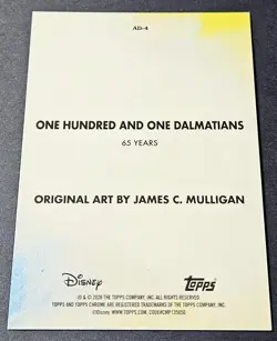 2026 Topps Chrome Art Of Disney 101 One Hundred And One Dalmatians SP #AD-4 - Image 2