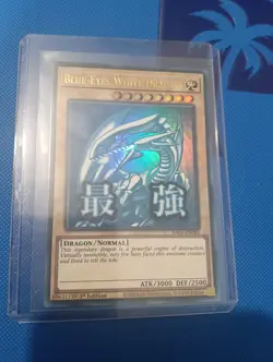 YUGIOH RA05-EN085 Blue-Eyes White Dragon STAMP Starlight rare 1st Edition NM - Image 2