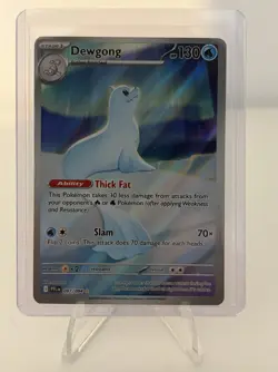 Pokemon TCG Dewgong 097/094 Paldean Fates Holo Rare 2025 - Image 1