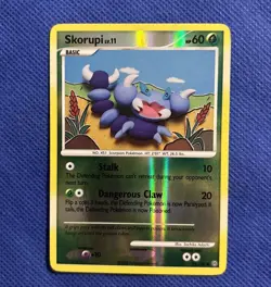 Skorupi 73/100 Reverse Holo Stormfront Pokemon TCG Card - NM+ - Image 1