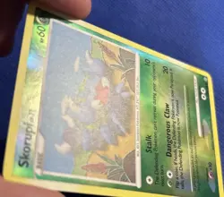 Skorupi 73/100 Reverse Holo Stormfront Pokemon TCG Card - NM+ - Image 3