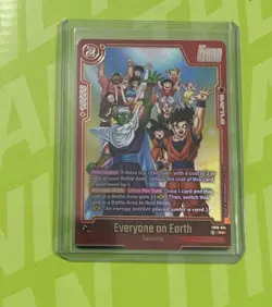 DRAGON BALL SUPER CCG Cross Force EVERYONE ON EARTH Alt Art Rare Card FB10-014 R - Image 3