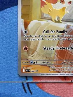 Fennekin 080 - NM condition - Pokemon Mega Evolution Black Star Promo Holo Card - Image 5