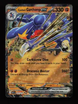 Cynthia's Garchomp ex 111/217 Holo Double Rare Ascended Heroes Pokemon Cards - Image 1