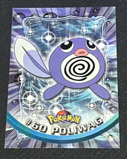 POLIWAG #60 - BLUE Logo - NON-HOLO - SERIES 1 - TOPPS Pokemon Card 1999 - NM/LP - Image 1
