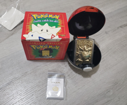 Pokemon 23k Gold Pltd Card TOGEPI Pokeball Burger King Red Original Packaging - Image 1