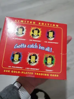 Pokemon 23k Gold Pltd Card TOGEPI Pokeball Burger King Red Original Packaging - Image 5