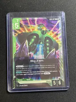 GD01-027 Big Zam R Foil Gundam Card Game - Image 1