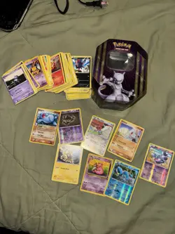Pokemon Card Lot + Tins (200+ Cards) Holo/Reverse Holos Included - Image 4