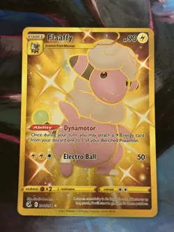 Flaaffy 280/264 Fusion Strike Full Art Gold Secret Rare Pokemon Card New - Image 1