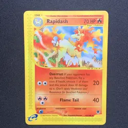 Rapidash 62/165 Expedition Base E-Reader Non-Holo Rare Pokemon Card - Image 1