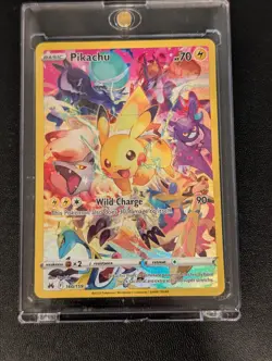 Pokemon TCG Pikachu Full Art Secret Rare Holo Card 160/159 Crown Zenith NM - Image 2