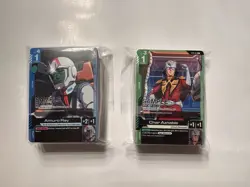 Gundam Card Game Demo Decks x2 - Amuro Ray & Char Aznable BOTH ENGLISH - Image 1