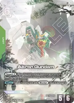 Altron Gundam (LR+) GD03-018 English LR+ Steel Requiem Gundam Card Game - Image 1