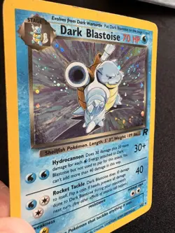 Pokemon TCG Dark Blastoise Holo Rare Card 3/82 Team Rocket (LP) with SWIRL - Image 3