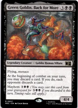 Green Goblin, Back for More 657 Commander: Marvel Super Heroes MTG NM - Image 1