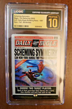 MTG SCHEMING SYMMETRY Full Art FOIL SLD SPIDERMAN Daily Bugle CGC 10 PRISTINE ! - Image 1