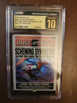 MTG SCHEMING SYMMETRY Full Art FOIL SLD SPIDERMAN Daily Bugle CGC 10 PRISTINE ! - Image 2