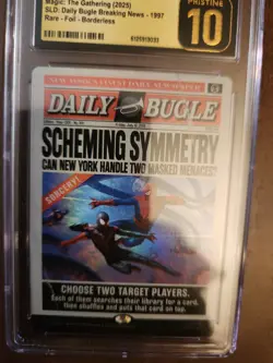 MTG SCHEMING SYMMETRY Full Art FOIL SLD SPIDERMAN Daily Bugle CGC 10 PRISTINE ! - Image 3