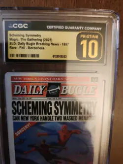 MTG SCHEMING SYMMETRY Full Art FOIL SLD SPIDERMAN Daily Bugle CGC 10 PRISTINE ! - Image 5