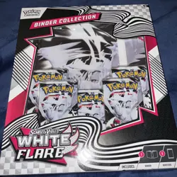 Pokemon Scarlet & Violet White Flare Binder Collection Sealed Box - Image 1