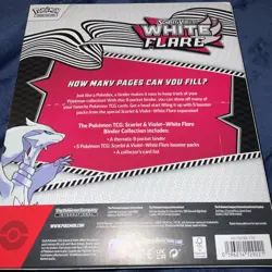 Pokemon Scarlet & Violet White Flare Binder Collection Sealed Box - Image 2