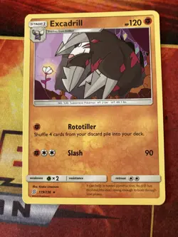 Excadrill-Sun & Moon: Unified Minds] Rare 119/236 Pokemon TCG-NM - Image 1