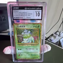 Pokemon Bulbasaur CGC 10 TCG Classic: Venusaur 001/032 Basic Grass Holo Japanese - Image 1