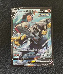 Pokemon TCG Rapid Strike Urshifu V TG20/TG30 Brilliant Stars Ultra Rare Holo EN - Image 1