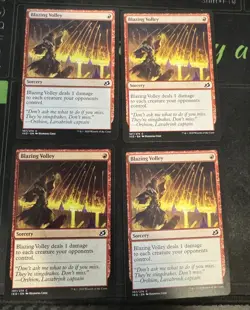 Blazing Volley X4 Ikoria Lair of Behemoths Magic the Gathering MTG - Image 1