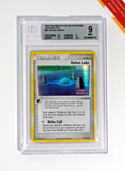 Pokemon BGS 9 Holon Lake #87 Reverse Foil EX Holon Phantoms 2006 English - Image 1